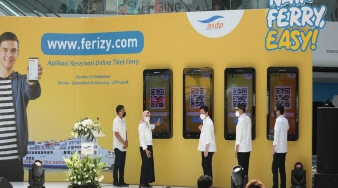 Tiga Menteri Resmikan Layanan Tiket Online Ferizy Naik Kapal Ferry ASDP Semakin Mudah dan Nyaman