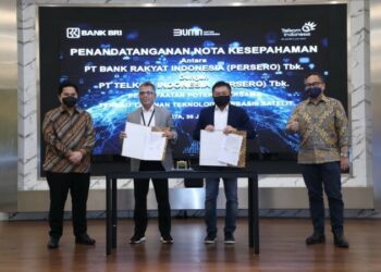 BRI Berkolaborasi dengan Telkom untuk Tingkatkan Layanan Satelit