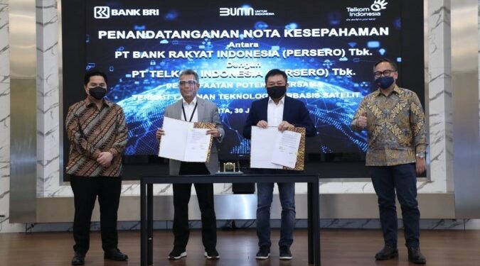 BRI Berkolaborasi dengan Telkom untuk Tingkatkan Layanan Satelit