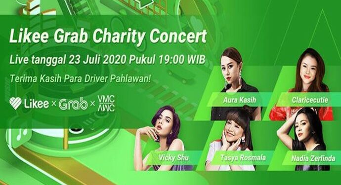 Likee Gandeng Grab Gelar Konser Amal Untuk Donasi Pendidikan