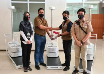 Telkom University Kirim 5 Robot AUMR Ke BNPB