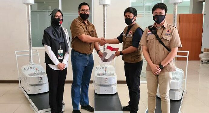 Telkom University Kirim 5 Robot AUMR Ke BNPB