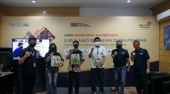 Sambut Hari Pelanggan Nasional, Telkom Berbagi Spirit #GakNyerah dengan UMKM Pekalongan