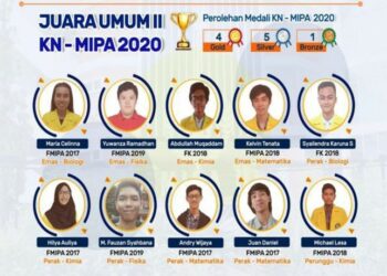 Tim UI dan ITB Raup Medali Emas Kompetisi Nasional MIPA 2020