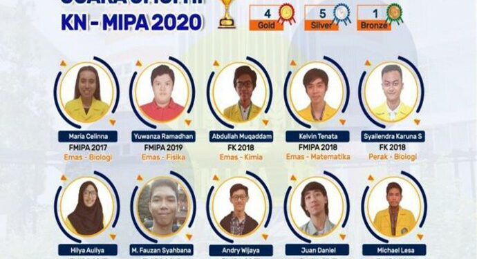 Tim UI dan ITB Raup Medali Emas Kompetisi Nasional MIPA 2020