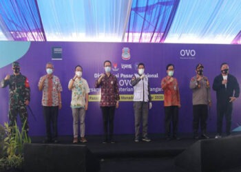 Ovo Digitalisasi Pasar Manado dengan Hadirkan QRIS