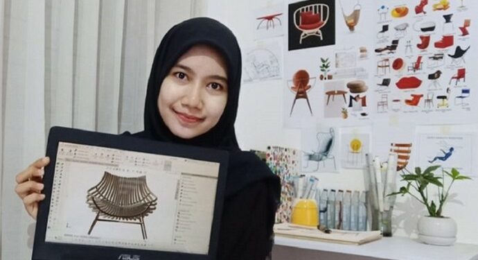 Kursi Bapo Karya Mahasiswi ITS Jadi Juara Ajang Kreasi OCIC 2020