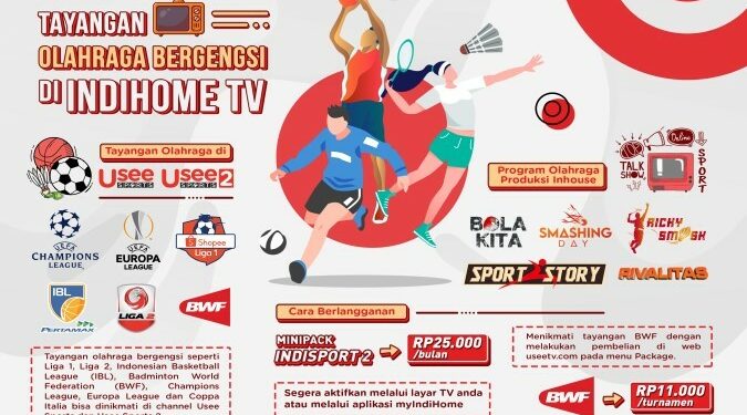 Telkom Kembali Hadirkan Tayangan Olahraga Bergengsi melalui Channel Usee Sports di IndiHome TV