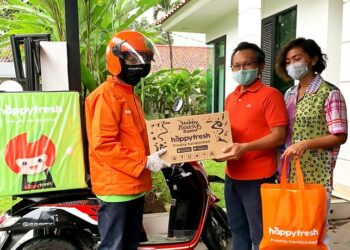 Pengantaran HappyFresh Telah Menempuh Lebih Dari 500 Kali Panjang Garis Khatulistiwa