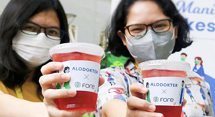 Alodokter Dan Fore Coffee Berbagi Kebaikan di Wisma Atlet