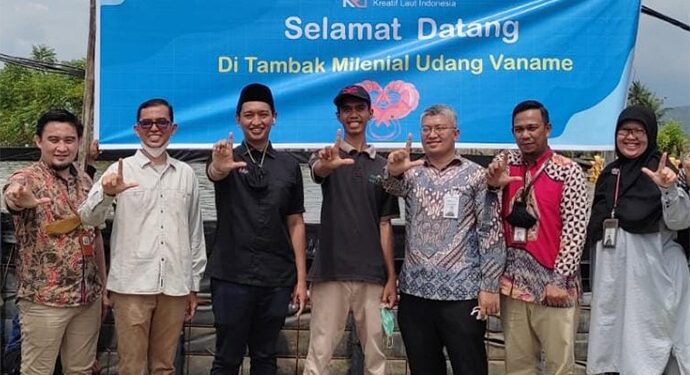 Usaha Tambak Milenial Udang Vaname