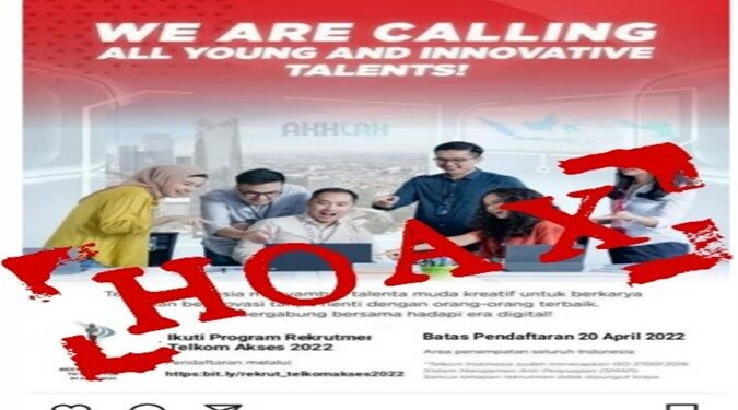 Akun Lowongan Kerja Palsu