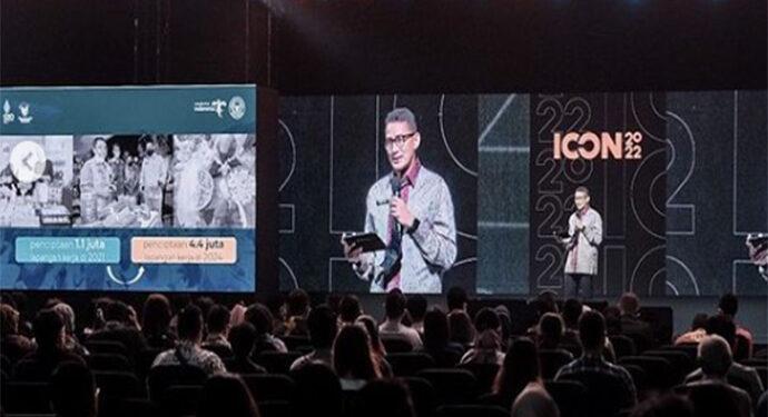 ICON2022 Sesi Competing in Creative Economy oleh Menparekraf Sandiaga Uno