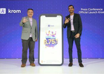 Aplikasi digital banking Krom Bank