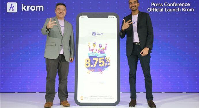 Aplikasi digital banking Krom Bank