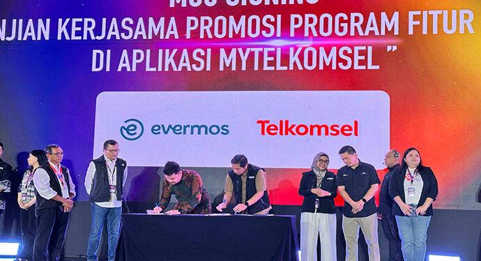 Dukung Pertumbuhan Usaha Lokal Evermos Gandeng Telkomsel