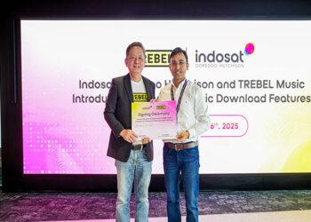 Indosat dan TREBEL Music Hadirkan Fitur Unduh Musik Berbasis AI