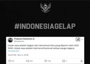 #IndonesiaGelap Capai 13 Juta Engagement di X, 81% Komentar Bersentimen Negatif