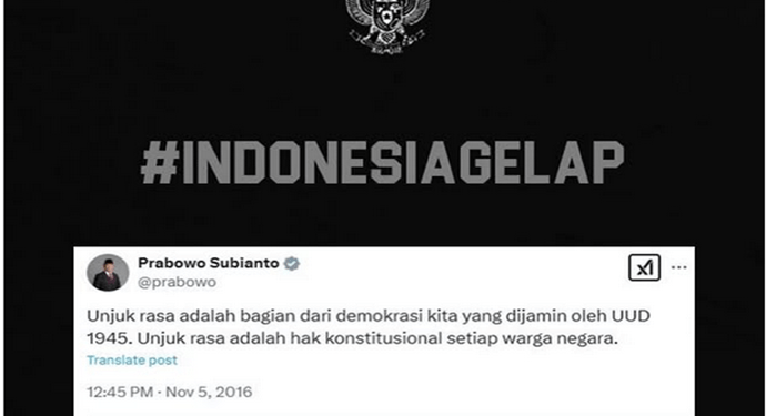 #IndonesiaGelap Capai 13 Juta Engagement di X, 81% Komentar Bersentimen Negatif