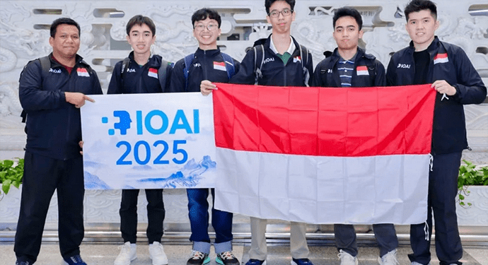 Pelajar Indonesia Raih 4 Medali di Ajang Olimpiade AI 2025