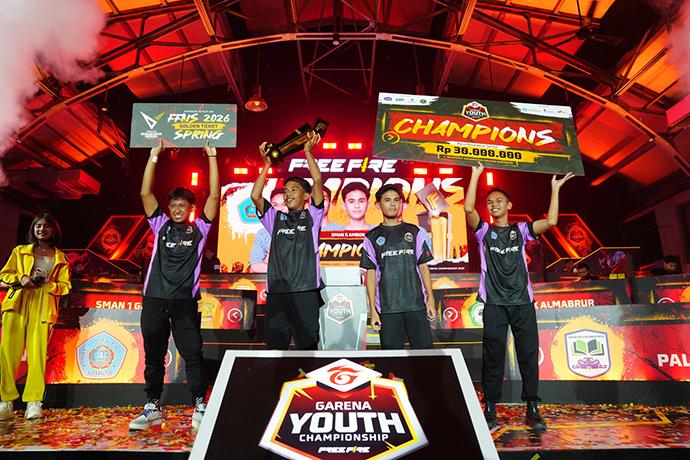 Tim SMAN 5 Ambon Juarai GYC 2025 Free Fire. (Foto: istimewa/garena)