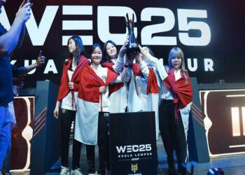 Timnas MLBB Women Indonesia Kembali Jadi Juara Dunia IESF WEC 2025