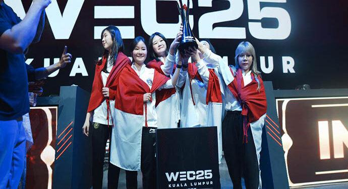 Timnas MLBB Women Indonesia Kembali Jadi Juara Dunia IESF WEC 2025