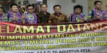 Tim Olimpiade Matematika SMP Indonesia Raih Medali di Thailand