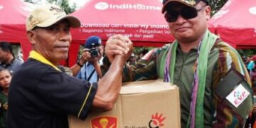 TNI-AU dan Telkom Laksanakan Bhakti Sosial di Pulau-pulau Terdepan RI