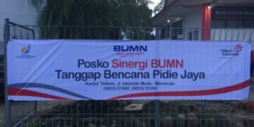 TelkomGroup Dirikan Posko Bencana dan Salurkan Bantuan di Pidie Jaya Aceh