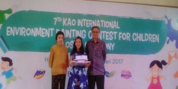 Anak Indonesia Juara di Lomba Lukis Lingkungan Kao Internasional