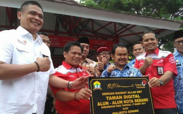 Telkom Dukung Infrastruktur Internet Cepat di Kota Serang Melalui Taman Digital