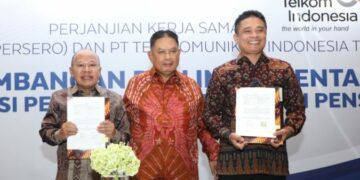 TelkomGroup dan Taspen Sepakati Pengembangan dan Implementasi Digitalisasi Pelayanan Pembayaran Pensiun