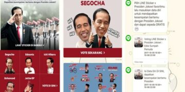 Voting Stiker Line Jokowi Dibuka