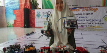 Santriwati Indonesia Raih Medali Emas di Osaka Robotik Games 2017