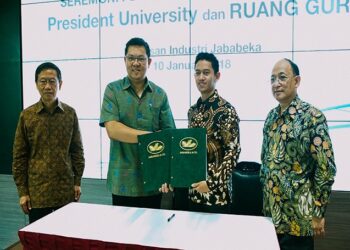 President University Gandeng Ruangguru Untuk Seleksi Penerima Beasiswa Senilai Rp 66 M