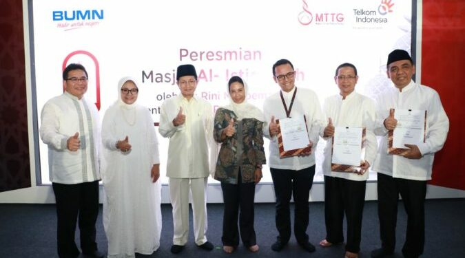 Menteri BUMN dan Imam Besar Masjid Istiqlal  Resmikan Smart Mosque Al Istiqomah Telkom Landmark Tower