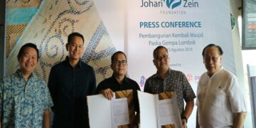 Johari Zein Foundation Didukung Startup Bantu Pembangunan Masjid di Lombok