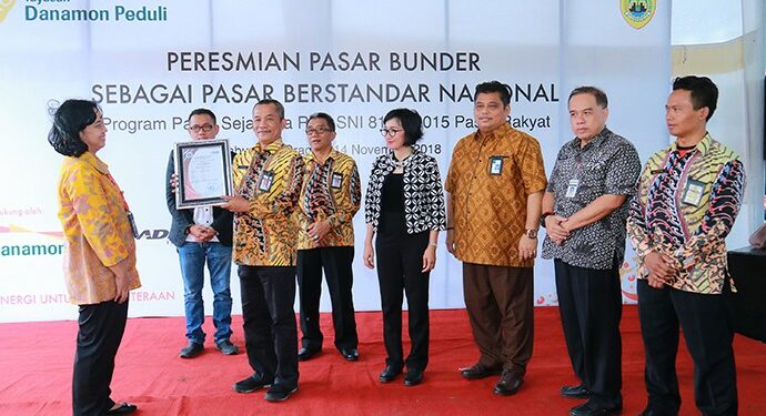 Danamon Peduli Jadikan Pasar Bunder Sragen Raih Sertifikasi SNI