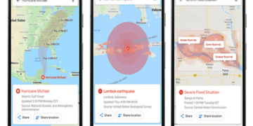 Google Maps Tampilkan Informasi Badai, Gempa dan Banjir