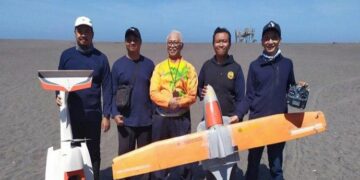 Amphibi Gama V2, Drone Untuk Memotret Gunung Berapi