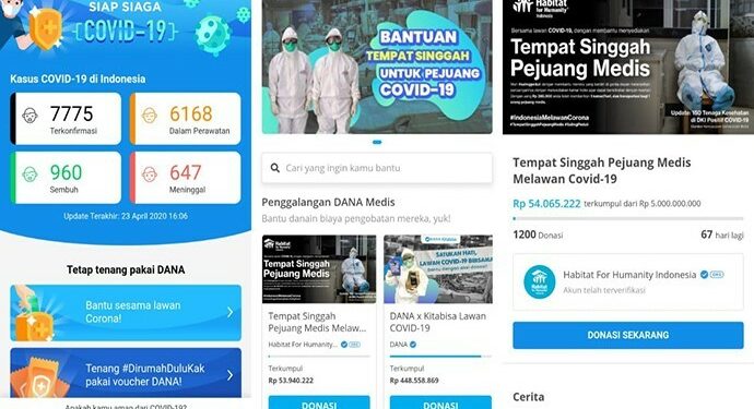 DANA Dukung Donasi Untuk #TempatSinggahPejuangMedis