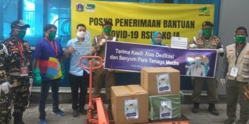 Kolaborasi GP Ansor Dan Aice Distribusikan APD Ke-14 RS Rujukan Covid-19