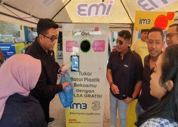 Indosat Lanjutkan Program “Sampah Jadi Pulsa”