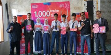 Tri dan 1.000 Guru Foundation Buka Akses Digital Untuk 400 Sekolah di Pelosok Negeri
