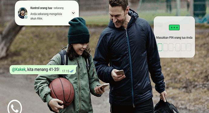 WhatsApp akun anak