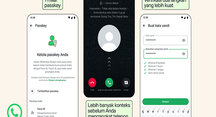 passkey WhatsApp