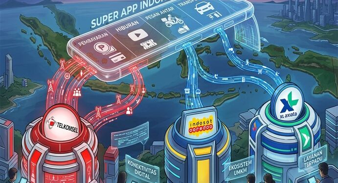 super app operator seluler Indonesia