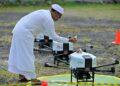 Uji Coba Pengiriman Makanan Drone Bali