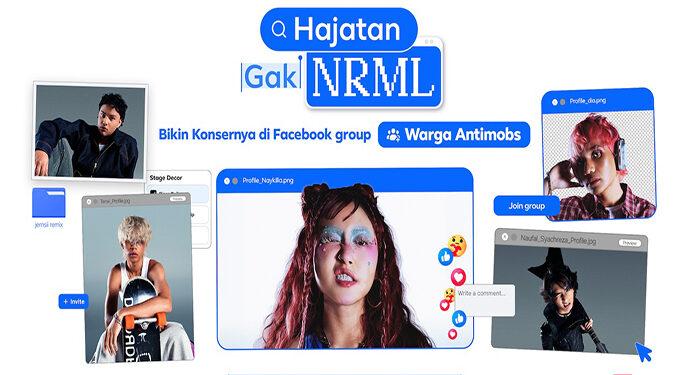 Tak Sekadar Nonton, Fans Terlibat Konser Hipdut Facebook dan AntiNRML